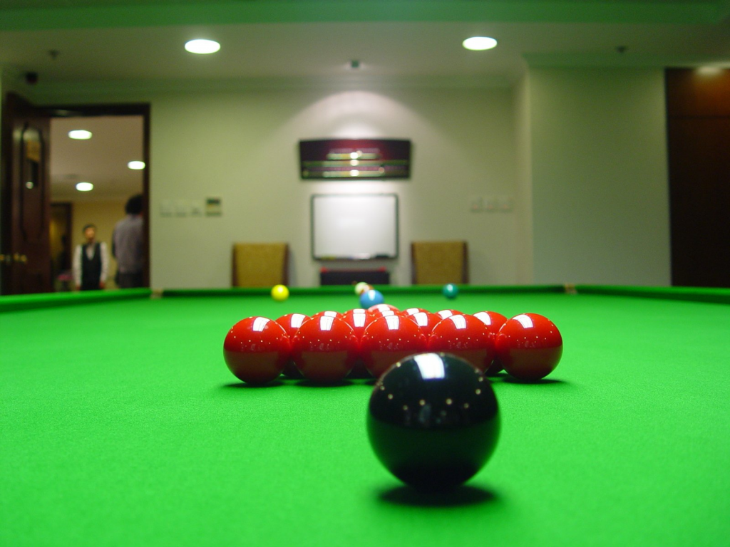 La disposition des billes pour le snooker